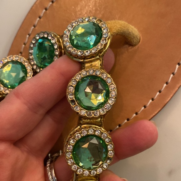 MYSTIQUE Hand-Made Jeweled Sandals Size 7 - Picture 4 of 6